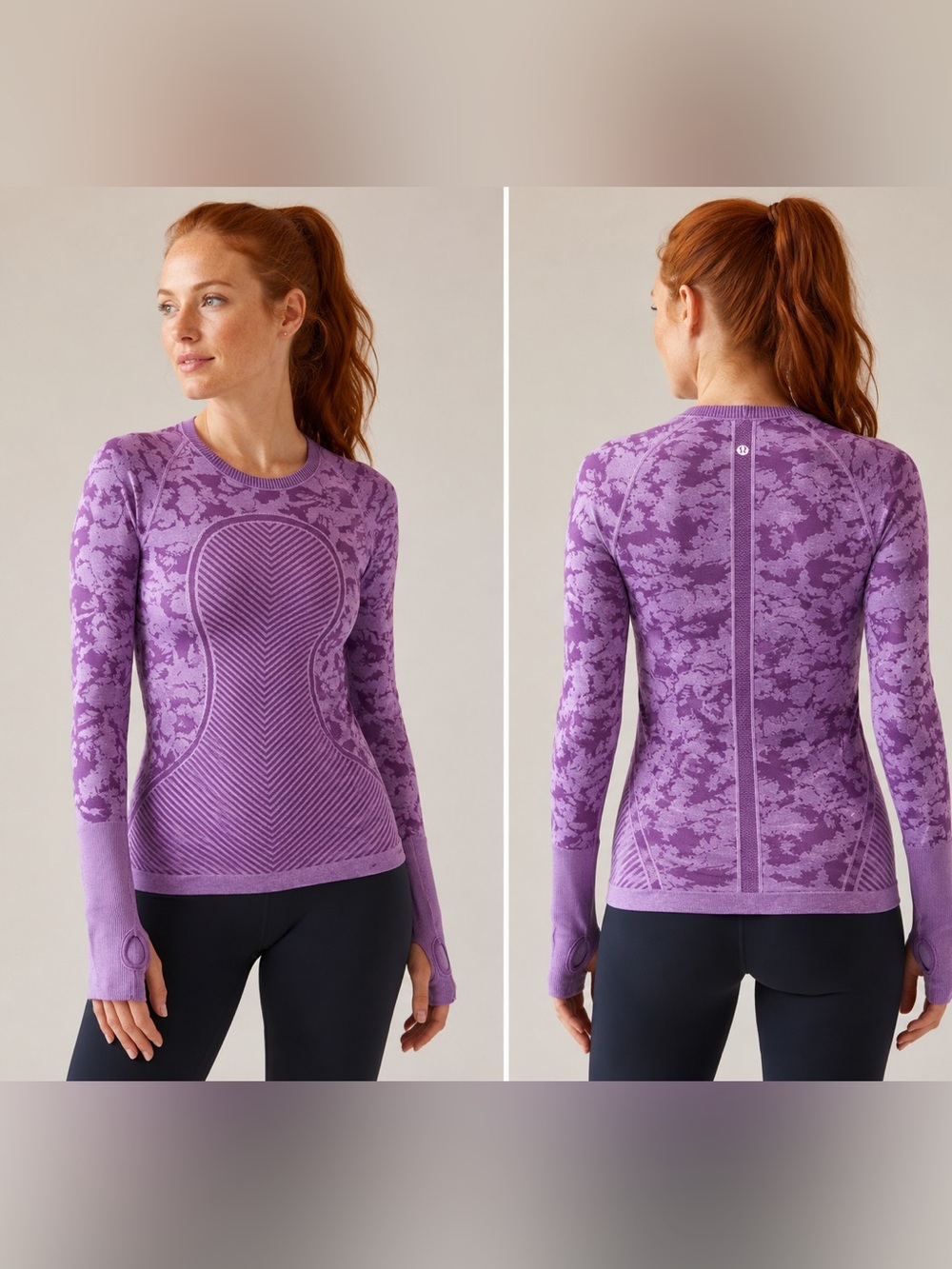 Lululemon long sleeve Swiftly Tech top purple haze. Size 8